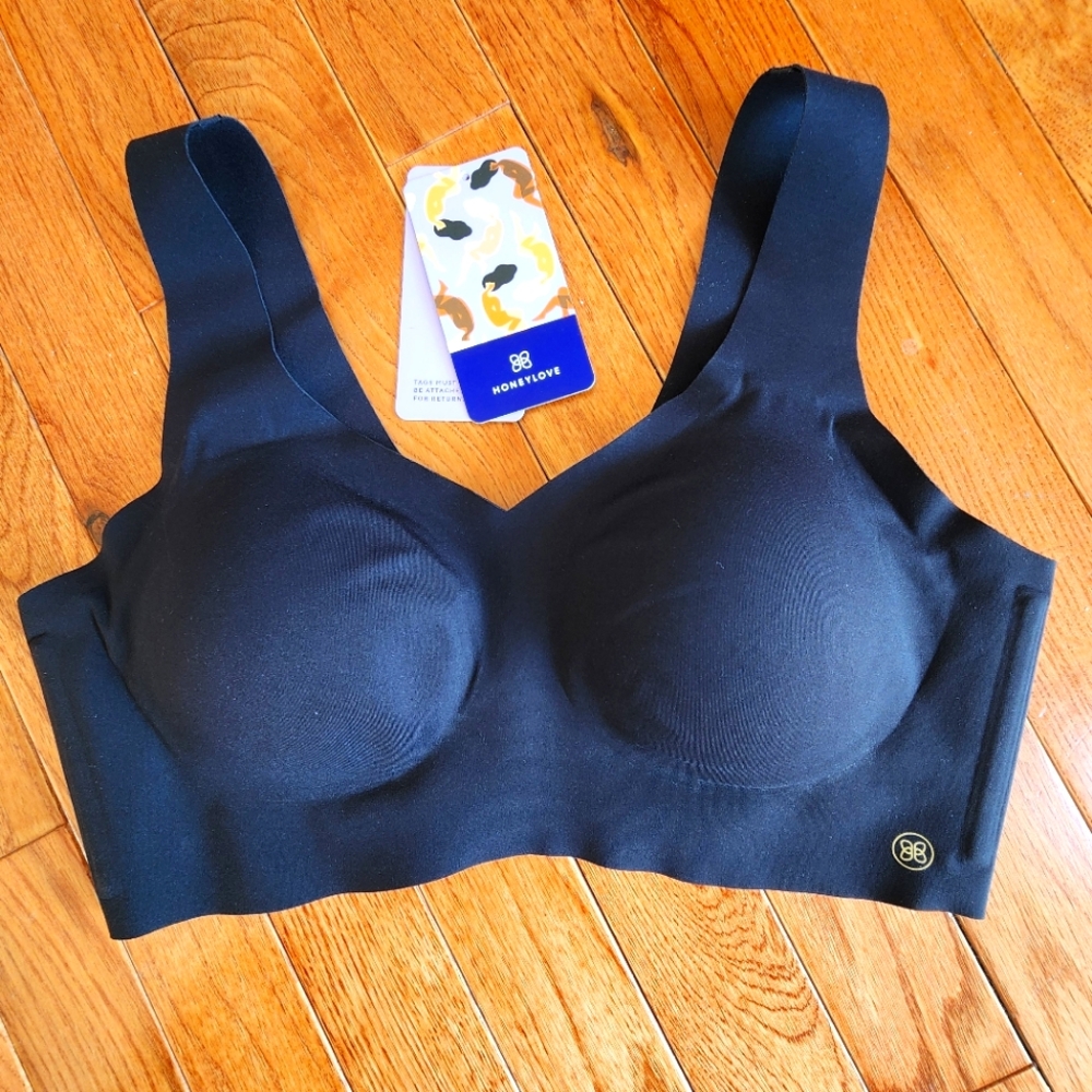 Honeylove V Neck Black Bra MEDIUM, PERFECT CONDITION